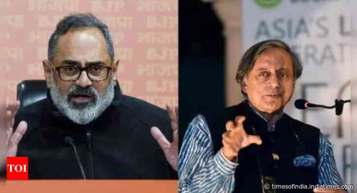 'Will come after you if ...': Rajeev Chandrasekhar's warning to Shashi Tharoor