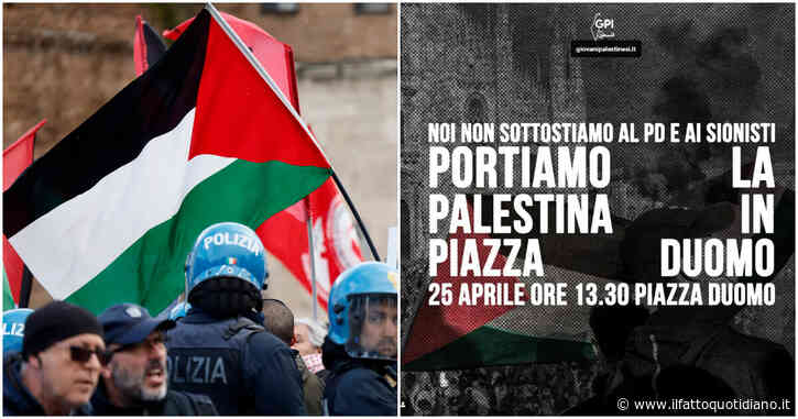 Milano, i giovani palestinesi convocano un “momento di lotta”: “Noi esclusi dal palco del 25 aprile, vogliamo riprenderci piazza Duomo”