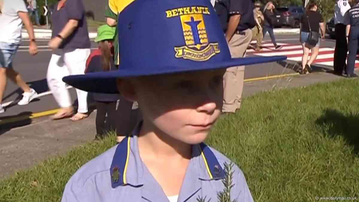 Project hosts erupt in laughter after schoolboy reveals the adorable and brutally honest reason why he marched on Anzac Day