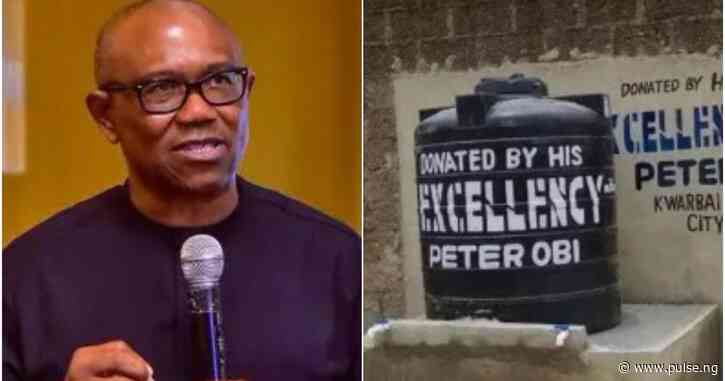Peter Obi begs wealthy Nigerians to drill 200k boreholes across the country