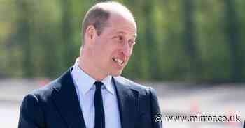Prince William beams as he surprises school kids after receiving sweet letter