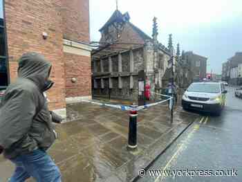 Police cordon removed near Jalou Bar in Micklegate in York