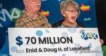 ‘This is truly a blessing’: Lakefield, Ont., couple celebrates $70M Lotto Max win