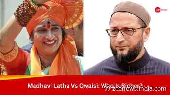 BJP`s Madhavi Latha Vs AIMIM`s Asaduddin Owaisi: Who Is Richer? Check Their Assets