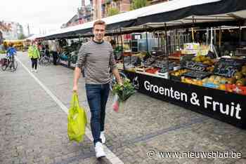 Markt verhuist tijdens werken (een stukje) naar August Van Ackerstraat