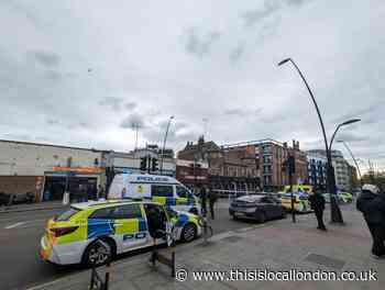 Kilburn High Road double stabbing: Pictures from scene