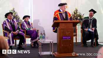 Irish president receives honorary university degree