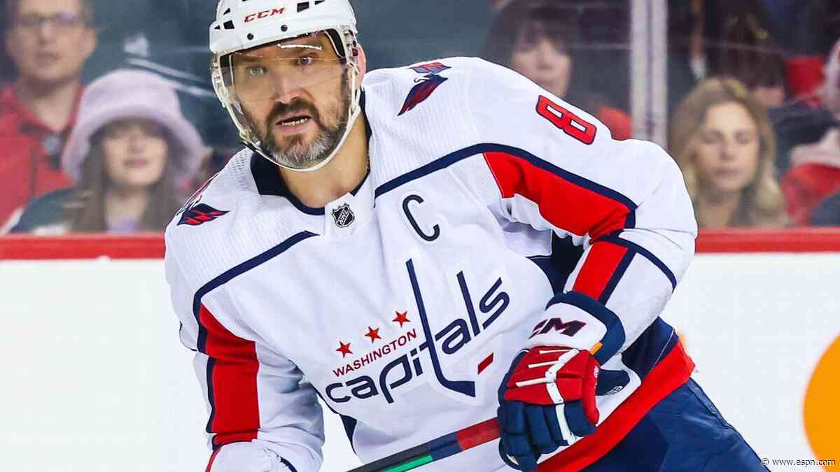 Ovechkin won't press to get self, Caps on track