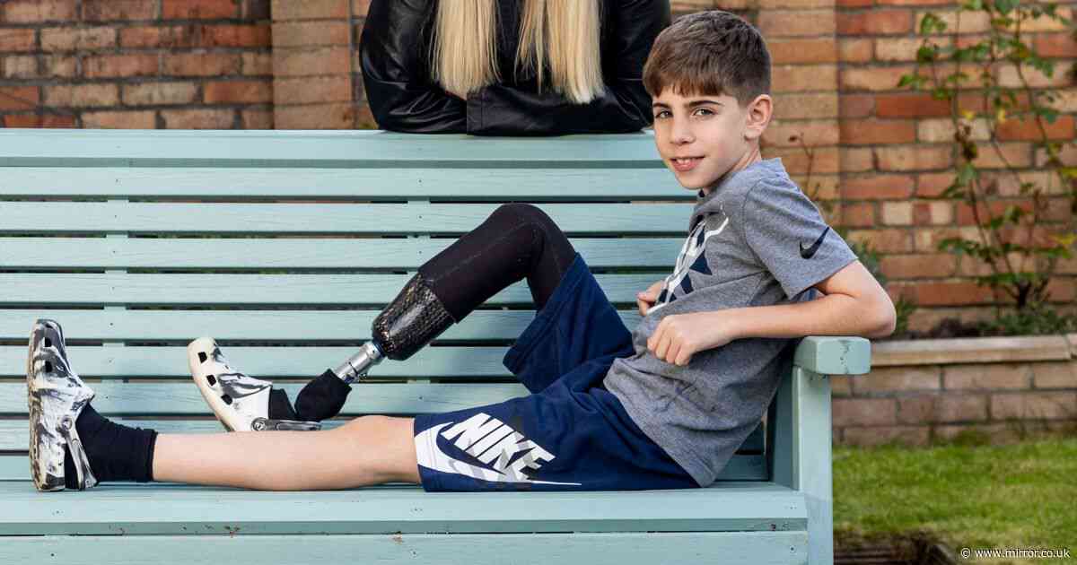 Lad jets around globe as model working with famous brands like Primark after foot was amputated