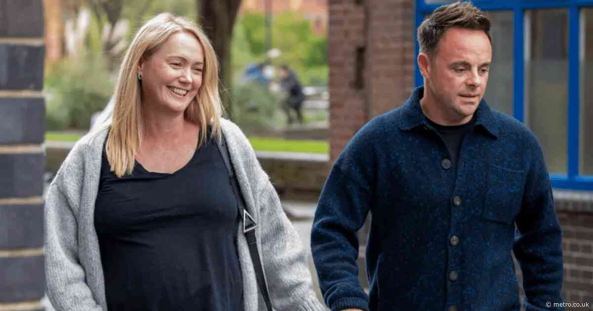 Ant McPartlin’s wife Anne-Marie Corbett shows off massive baby bump on double date with Jamie Redknapp
