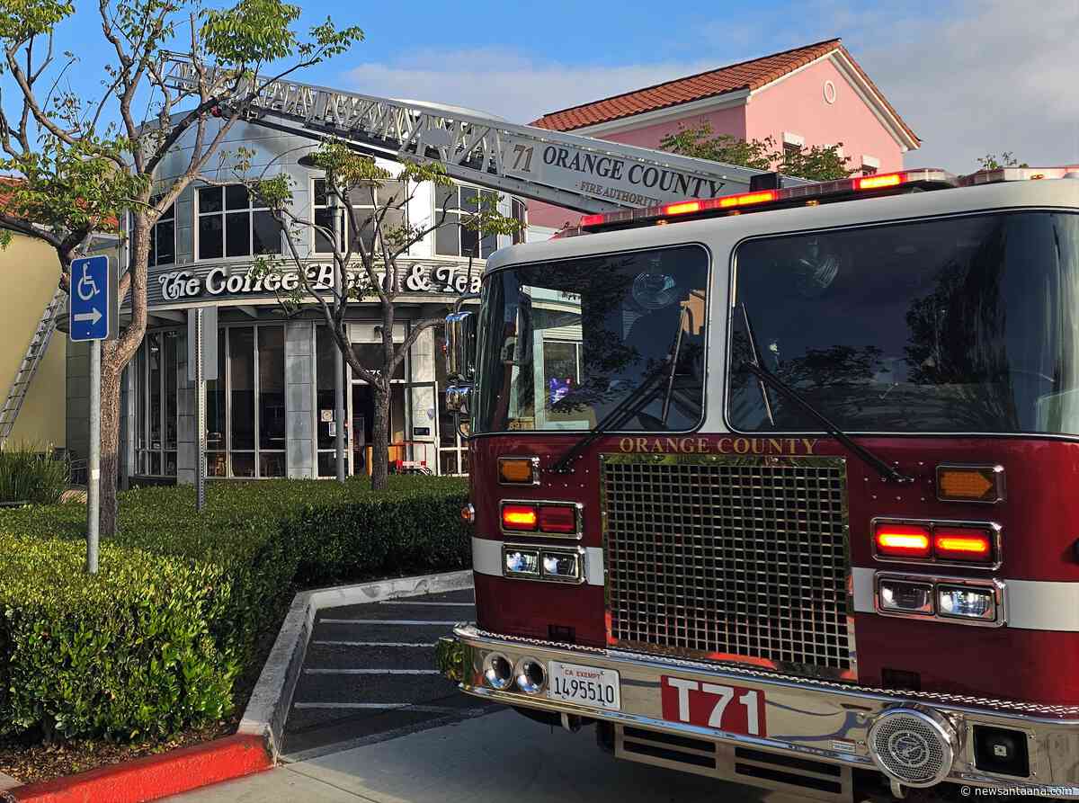 A fire at the Coffee Bean & Tea Leaf at the City Place was quickly extinguished