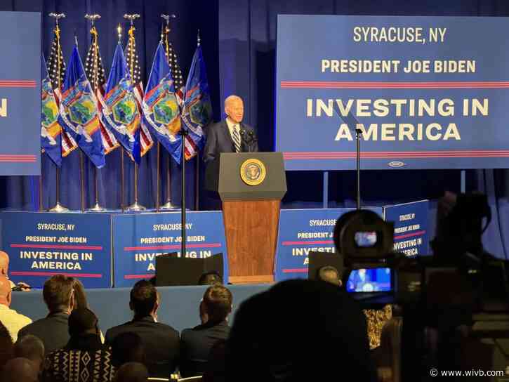 'We're grieving for you' Biden begins speech with a moment for the fallen Syracuse officers while speaking at the MOST