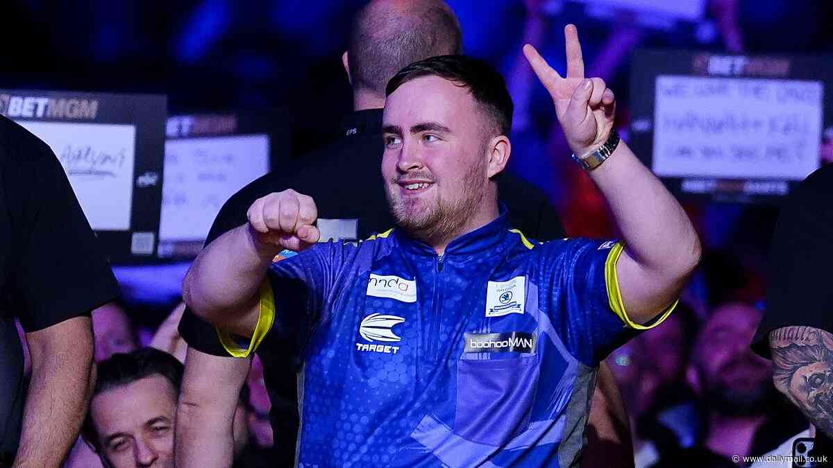 Luke Littler taunts Liverpool fans over Merseyside derby defeat... as the Man United fan is jeered at Premier League Darts before beating Gerwyn Price