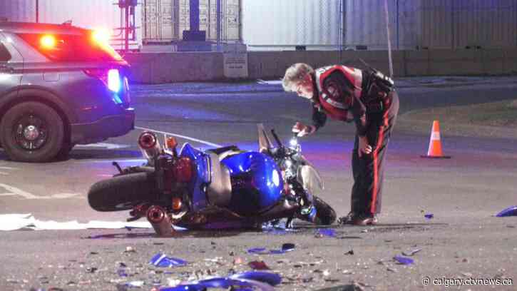 Calgary motorcycle crash leaves man in life-threatening condition