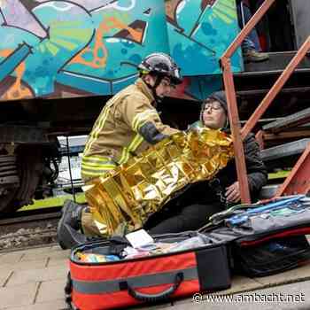 Nagespeelde ramp met trein en bus: goede training voor hulpverleners