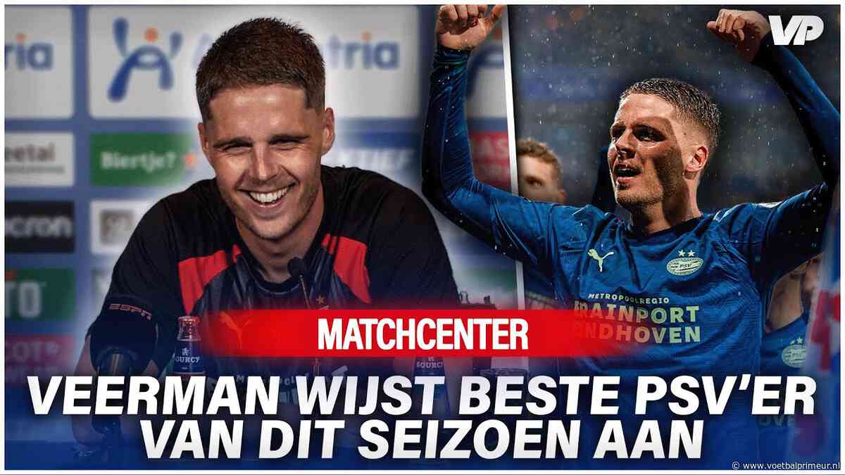 'Kampioen' Veerman lacht na recordzege PSV: 'Eigenlijk maakt het geen zak uit'