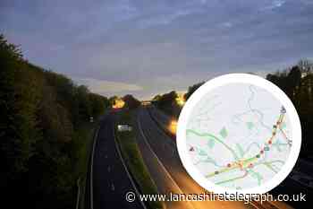 M65 near Burnley open again following concern for welfare