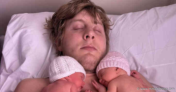 UFC lightweight Paddy Pimblett announces arrival of twin baby girls