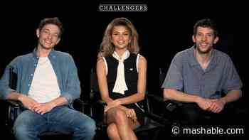 'Challengers' Zendaya, Josh O'Connor and Mike Faist on the significance of the 'I Told Ya' shirt