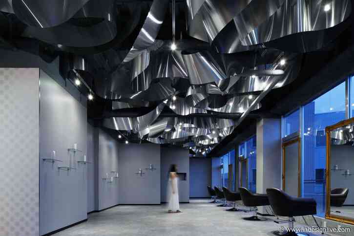 Shining salon of distinction by Moriyuki Ochiai Architects