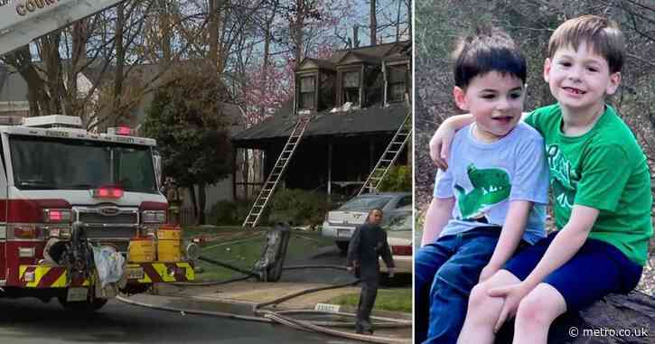 Hero boy, 6, found shielding younger brother from house fire that killed both