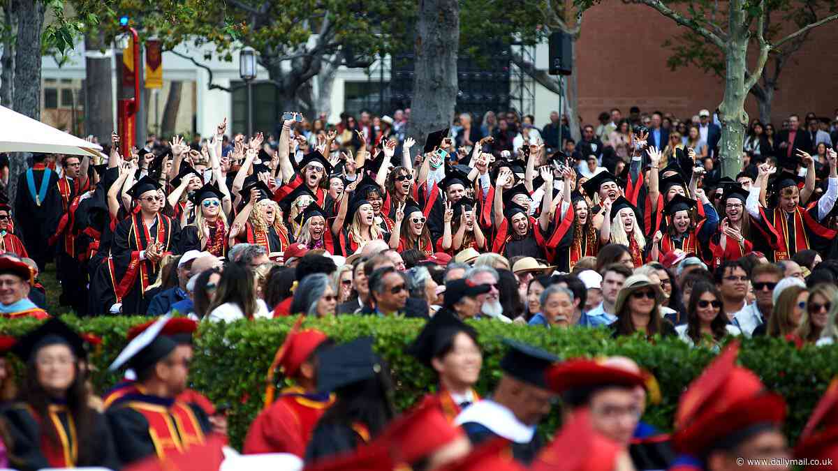Their high school graduation was ruined by COVID, now college has been wrecked by anti-Israel mob: Fury as USC CANCELS commencement event after Palestine protests