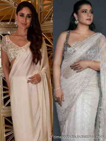 White sari looks of Indian divas