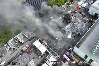 100 Tonnen Elektroschrott in Flammen