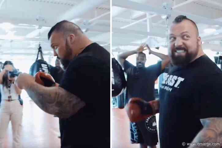 World’s Strongest Man Obliterates Francis Ngannou’s Punch Record At UFC Performance Institute