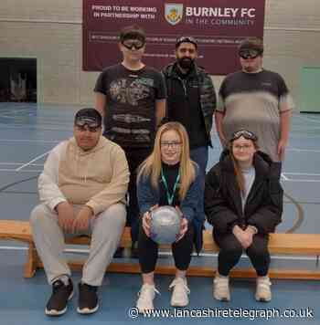 Accrington students try their hand at blind football
