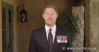 Prince Harry puts on his medals and shares video message to present soldier of the year award