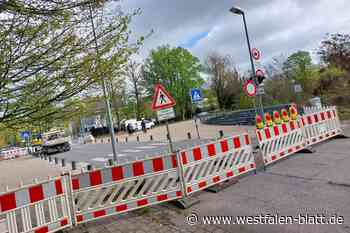 Bad Oeynhausen: Schützenbrücke wohl noch bis zum 6. Mai gesperrt