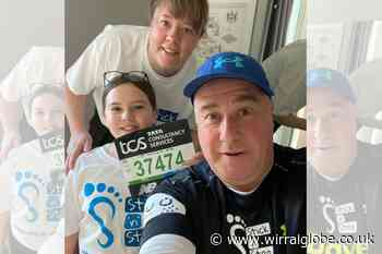 Wirral: Dave Gray's marathon for Stick'n'Step charity