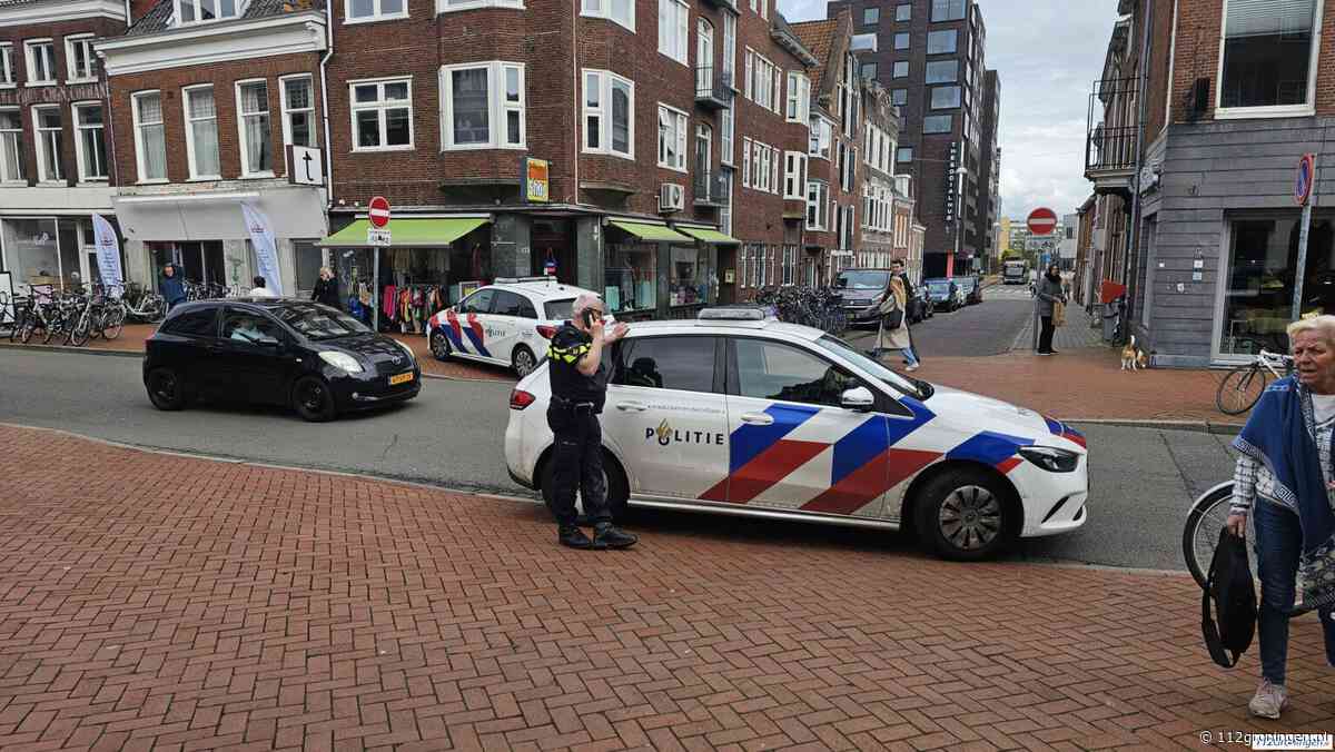 Fietser en scooter botsen in binnenstad,  1 gewonde