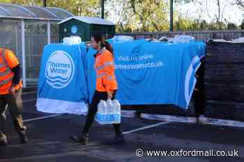 Oxford areas without water as bottle stations set up