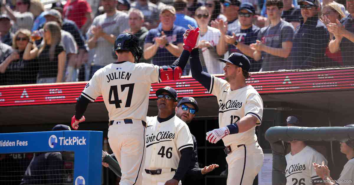 Twins sweep White Sox. Edouard Julien leads five-homer attack; Simeon Woods Richardson earns place in rotation.