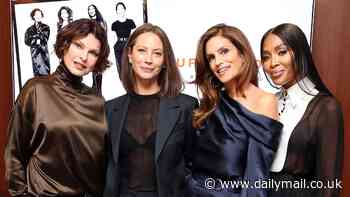 Naomi Campbell, Cindy Crawford, Christy Turlington and Linda Evangelista attend screening of their Apple TV series The Super Models