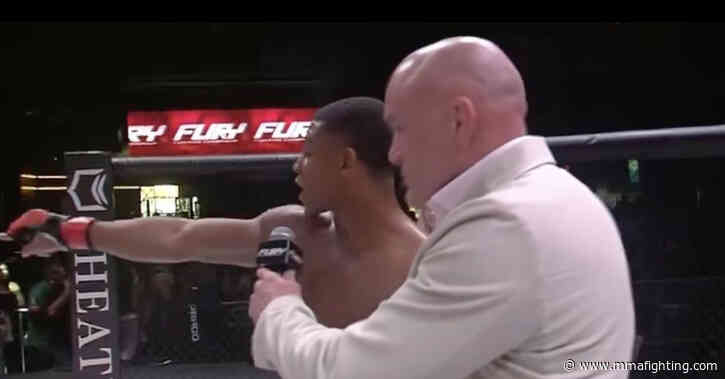 Missed Fists: Fighter cusses out judge, tells them to quit