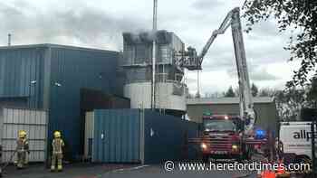 Workers evacuated from fire at Hereford business park