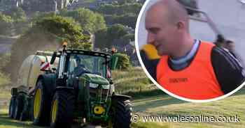 Welsh rugby player turns up 20 minutes late for live TV match after tractor gets stuck