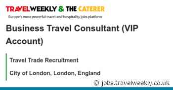 Travel Trade Recruitment: Business Travel Consultant (VIP Account)