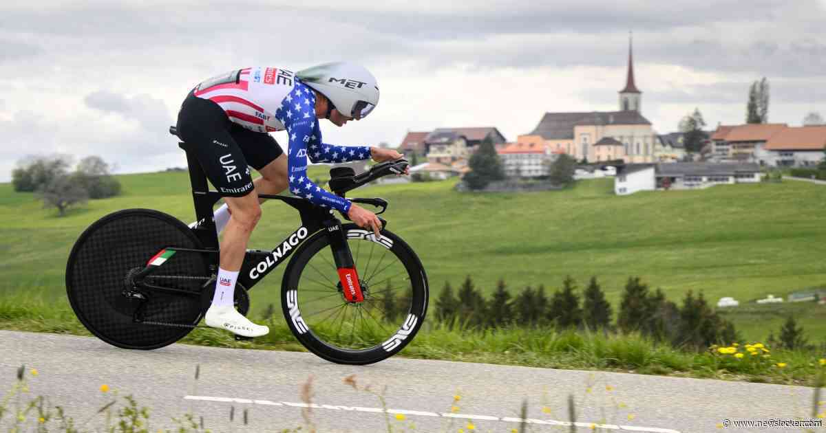 Brandon McNulty profiteert van droge wegen en wint tijdrit Ronde van Romandië