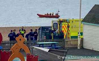 Girl taken to hospital after incident on Brighton beach