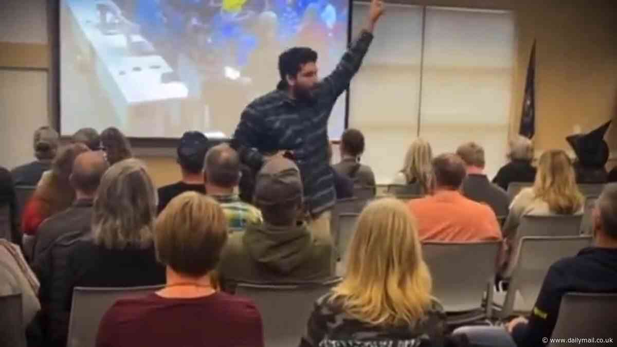 Michigan town board meeting descends into chaos after Satanic temple leader is allowed to give opening speech