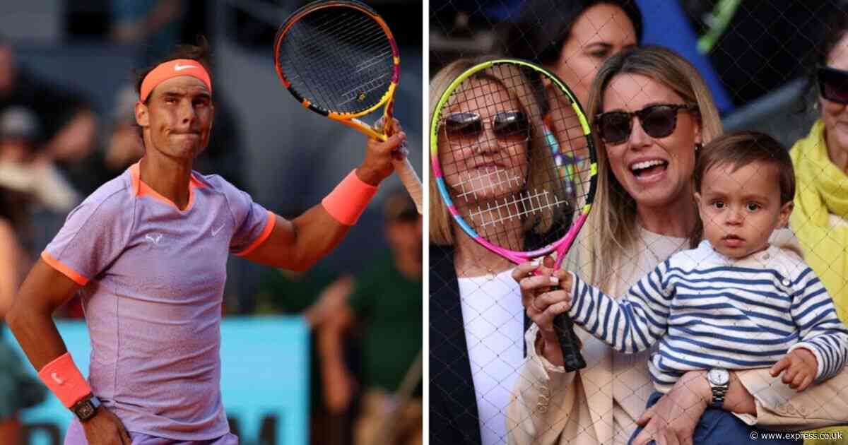 Rafael Nadal's son steals the show with adorable reactions at first courtside appearance