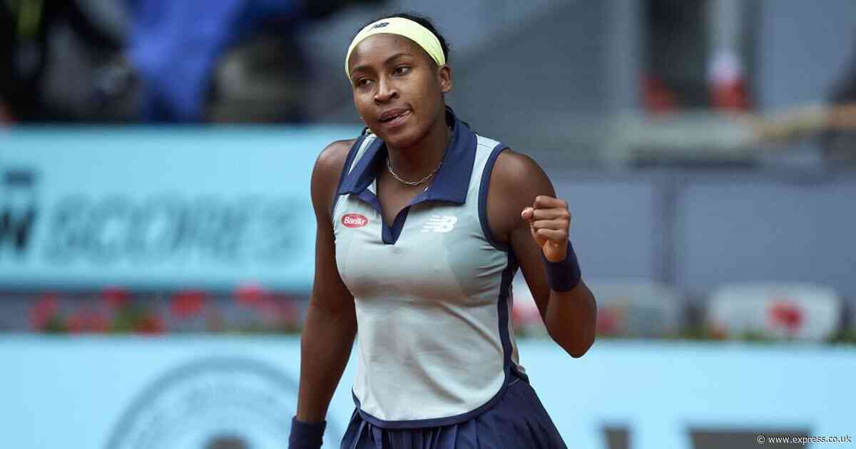 Coco Gauff admits she'd only watch four male players after humiliating Madrid Open rival