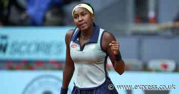 Coco Gauff admits she'd only watch four male players after humiliating Madrid Open rival