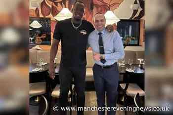 Usain Bolt spotted eating at Bolton restaurant with ex-Premier League star