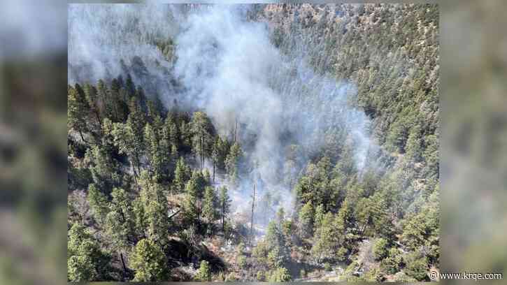 Crews address wildfire in Santa Fe National Forest