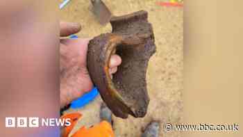 Medieval artefacts found during bridge demolition